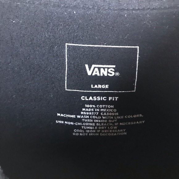 Vans x Thrasher Black Pocket T-Shirt size large - Picture 4 of 4